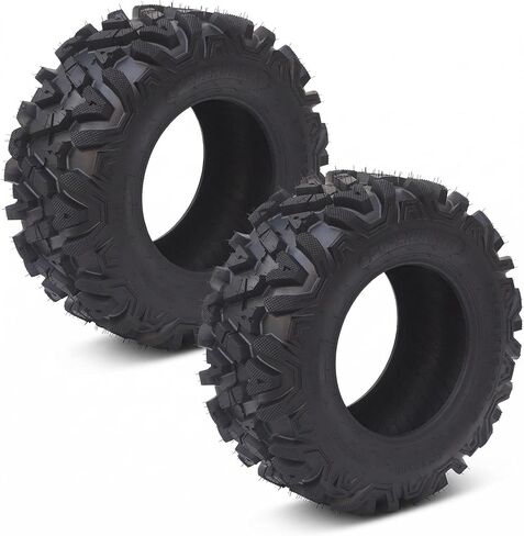 مجموعة Garvee مكونة من 4 إطارات رياضية ATV بدون أنابيب - 22x7-10 أمامي و22x11-9 خلفي، 6 إطارات لجميع التضاريس لركوب الدراجات والسباق، الحواف غير متضمنة in Kuwait