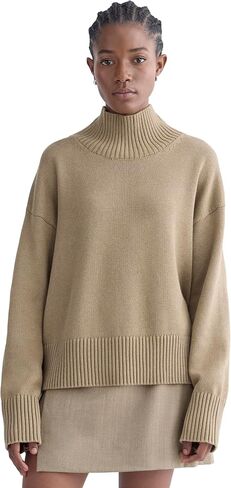 Everlane Women's Everlane The Boxy Turtleneck in Everyday Cotton in Kuwait