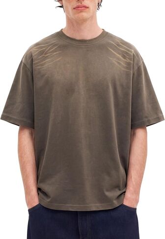 Vamtac Mens Cotton T Shirts Vintage Acid Wash Tshirt Oversized Tee Casual Y2k Summer Short Sleeve Streetwear Tops Trendy in Saudi Arabia