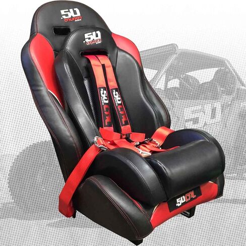 50 Caliber Racing mini Bucket seat for All Vehicles Polaris RZR canam x3 Booster seat [5048A12] in Saudi Arabia