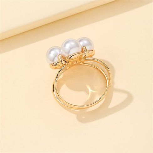 Imitation Pearl Flower Silk Scarf Ring Slides Clip for Women Scarves Shawl T Shirt Fashion Minimalist Unique Gold/Silver Clasp Holder for Dress Clothing Accessories Trendy Jewelry for Her in Saudi Arabia