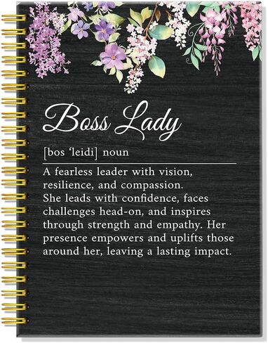 ERHACHAIJIA Chaos Coordinator 160 Pages Hardcover Lined Spiral Notebook, Funny Floral Thank You Gifts for Women Leader Coworker Teacher Admin Manager, Appreciation Gifts for Boss Lady Team HR in Kuwait