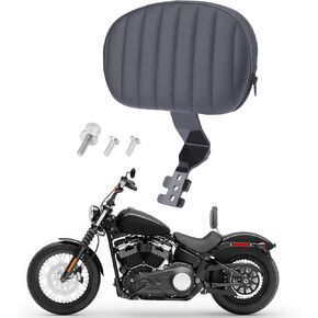 وسادة مسند الظهر للسائق والراكب الأمامي متوافقة مع Harley Softail Street Bob FXBB Standard FXST Slim FLSL 2018-2025، أسود B in Kuwait