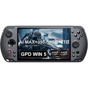LANRUO GPD Win 5 [AMD AI Max+ 395-64GB+2TB] شاشة 7 بوصة 120 هرتز وحدة تحكم ألعاب صغيرة محمولة Win 11 PC، بطارية قابلة للإزالة، رسومات Radeon 8060S، كمبيوتر محمول لوحي بشاشة لمس 1920X1080 in Kuwait