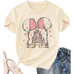 Magical Castle Graphic Tee for Women Magic Kingdom Family Vacation T Shirt Cute Short Sleeve Casual Holiday Top in Saudi Arabia
