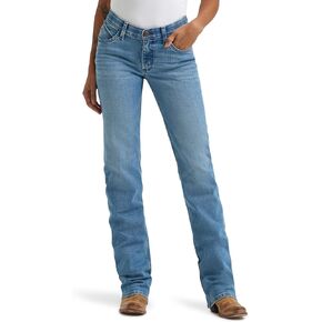جينز Wrangler نسائي متوسط ​​الارتفاع Ultimate Riding Willow Molly Wash من قماش الدنيم 28x34 in Saudi Arabia