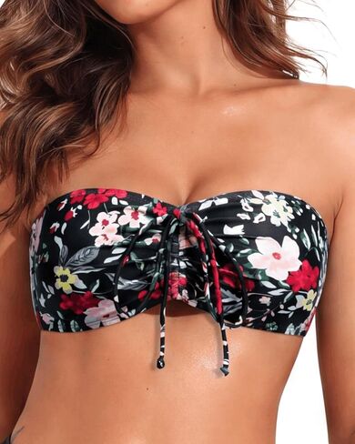 Tempt Me Women Bandeau بيكيني علوي بدون حمالات ملابس سباحة علوية فقط in Saudi Arabia