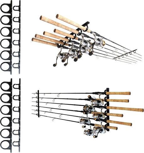 Rush Creek Creations Ceiling Fishing Rod Holder for 6 Rods, Fishing Gear in Saudi Arabia