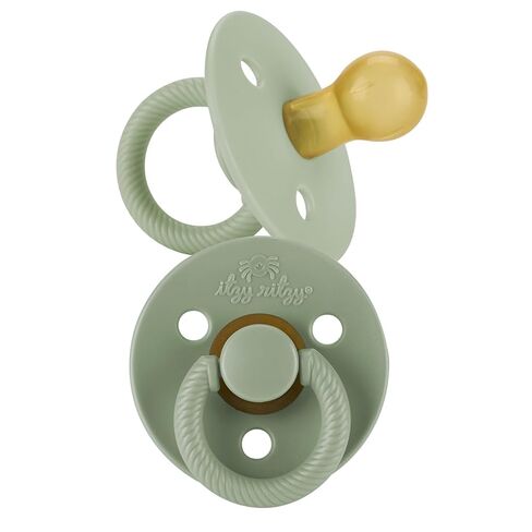 Itzy Ritzy Natural Rubber Pacifiers (Set of 2) – Baby Pacifiers with Cherry-Shaped Nipple & Large Air Holes for Added Safety; Set of 2 Glow in The Dark Binkies (Ages 6-18 Months) in Saudi Arabia