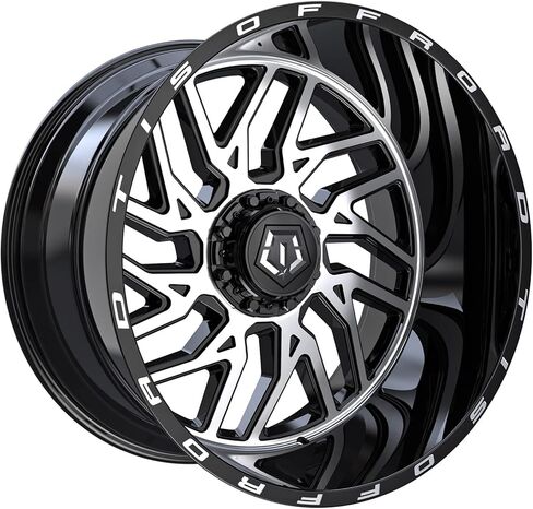 TIS 544BM Gloss Black with Milled Accents Wheel (22 x 22. inches /6 x 135 mm, 10 mm Offset) in Saudi Arabia