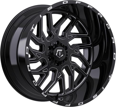 TIS 544BM Gloss Black with Milled Accents Wheel (22 x 22. inches /6 x 135 mm, 10 mm Offset) in Saudi Arabia