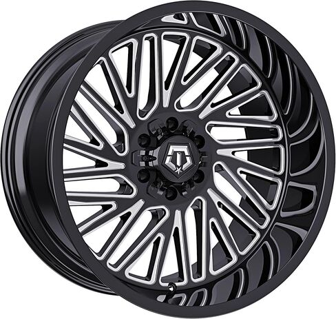 TIS 544BM Gloss Black with Milled Accents Wheel (22 x 22. inches /6 x 135 mm, 10 mm Offset) in Saudi Arabia