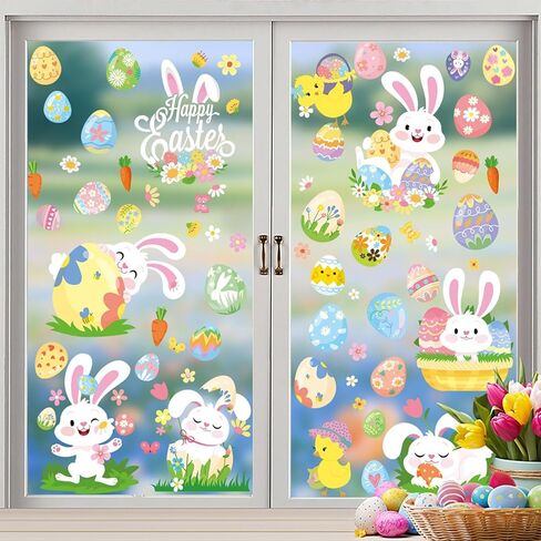 9 Sheets 26Pcs Colorful Birds PVC Static Window Clings No Glue Reusable Spring Summer Double Sided Window Stickers for Home Office Decor Window Decals Glass Display Decoration in Saudi Arabia