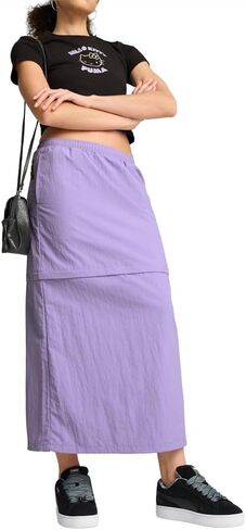 PUMA Womens Hello Kitty Woven Maxi Skirt Casual Casual - Purple in Saudi Arabia