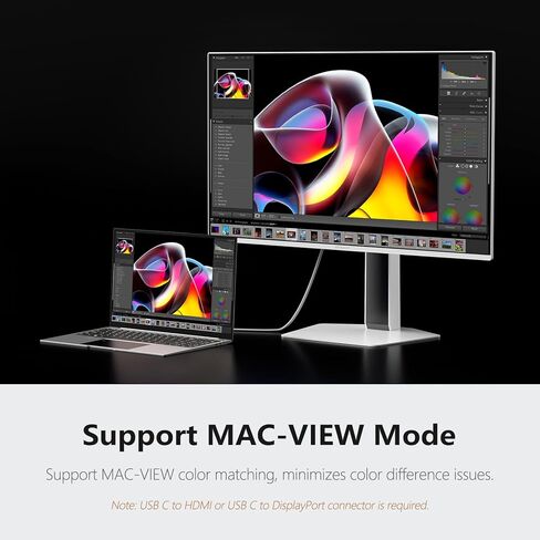 شاشة ألعاب INNOCN مقاس 27 بوصة OLED 3840 x 2160p 4K 240 هرتز، وحدة تحكم ألعاب جاهزة، VRR، وضع عرض MAC، HDR 400، 0.03 مللي ثانية، FPS/RTS، HDMI 2.1، DP، مكبر صوت، حامل محوري قابل للتعديل، رفيع للغاية - GA27W1Q in Kuwait