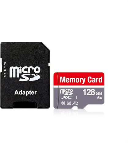 128GB Micro SD Card U3 SDXC Up to 100MB/s High Speed Memory Card for Cams, DJI Pocket and Drones, Grey in Saudi Arabia