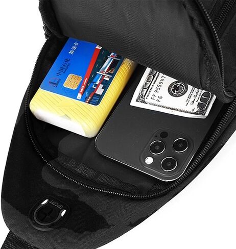 Mens Crossbody Sling Bag Classic Small Sling Backpack for Traveling Hiking Outdoors Daypacks NSDJB01 in Saudi Arabia