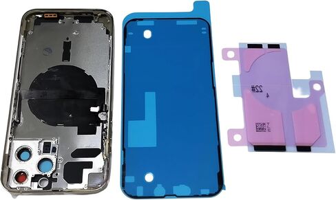 TheCoolCube Back Glass & Middle Frame Housing & Power & Volume Button & Rear Battery Cover & Wireless Charging Flex Replacement Compatible with iPhone 13 Pro Max 6.7 Inches (US Version) (Blue) in Saudi Arabia