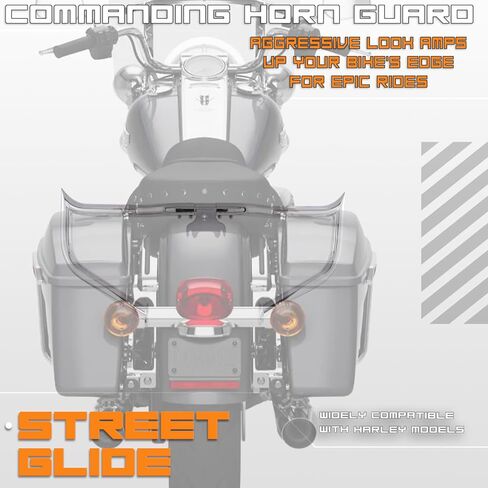 قضيب حماية المحرك من الصدمات على الطريق السريع لدراجة Harley Davidson Road King Street Glide Electra Glide 2014-2023 (أسود لامع) in Kuwait