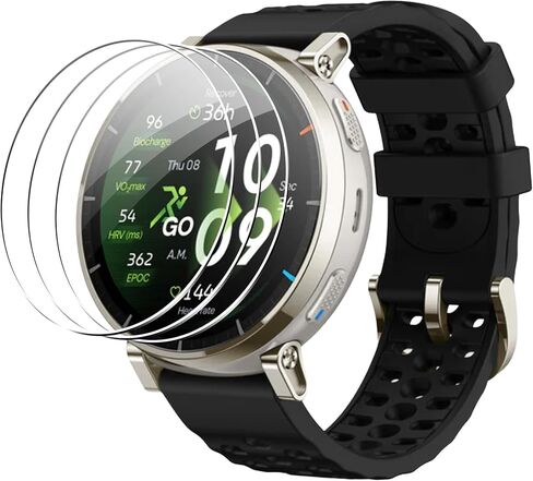 متوافق مع واقي الشاشة Garmin Venu 3S، طبقة تغطية كاملة للشاشة ثلاثية الأبعاد مضادة للخدش، صديق للحافظة، HD Ultra، 3 عبوات in Kuwait