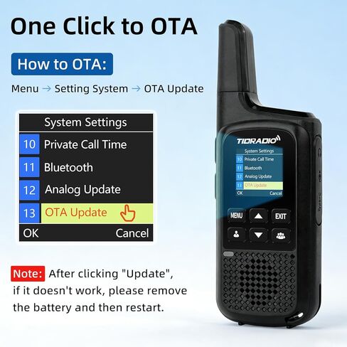 TIDRADIO TD-M2 Pro Unlimited Range Rapid Global Walkie Talkies,Dual Mode -4G LTE PoC Radio with SIM Card+FRS Two Way Radio Long Range Global PTT 2-way Radios for Family,Business,Company,Outdoor -2Pack in Saudi Arabia