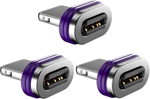نصائح محول مغناطيسي 3 حزم 16 دبابيس USB2.0 استبدال نصائح OTG لأجهزة Android الصغيرة شحن سريع كابل الهاتف المغناطيسي ذكر محول (مايكرو USB) in Kuwait
