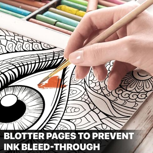 SOUTHERN LOTUS Artistic Eyes Spiral Coloring Book for Adults Women Teens to Relax Stress Relief in Kuwait