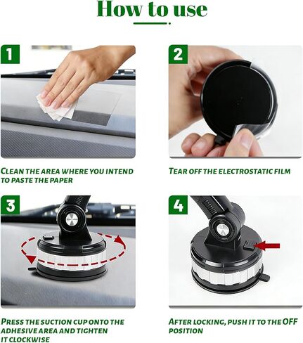 Dash Mount Phone Holder for Saab 9-2X 9-3 9-3X 9-5 2000-2012, One-Hand Release,Car Charger Dash Windshield,360°Rotation Vacuum Suction Cup Phone Mount,A-Black in Saudi Arabia