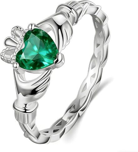 LYTTMAB Claddagh Rings For Women Men, Sterling S925 Silver Irish Celtic Rings, Crown Ring Friendship Ring Heart Ring in Saudi Arabia