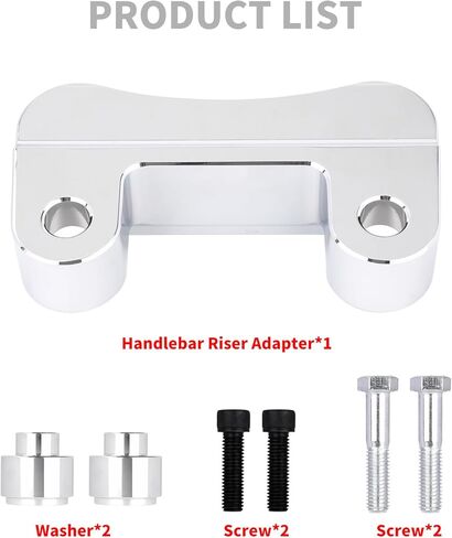 HDBUBALUS Handlebar Risers Adapter Motorcycle Bar Clamps Fit for Harley Touring 2014-2025 Softail 2018-2025 Dyna 2006-2017 Road King Street Glide Classic Low Rider Fat Bob FXDL FXDB FLSTF (Black) in Saudi Arabia