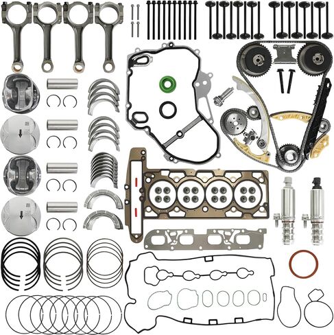 2.4 مجموعة حشية الرأس Ecotec ومجموعة سلسلة التوقيت ومضخة مياه مناسبة لسيارة Chevy Captiva Cobalt Equinox HHR Malibu Buick Lacrosse Regal Verano GMC Terrain Pontiac 2.2 2.4L 2009-2017 9-4201S HS26517PT in Kuwait