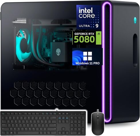 Dell Gaming Tower Desktop PC – Intel Core i5-6500 6th Gen 3.2GHz – 16GB DDR4 RAM – 512GB SSD – GeForce GT 1030 – RGB Keyboard & Mouse – Built-in WiFi – Windows 11 Pro – Gaming Computer (Renewed) in Saudi Arabia