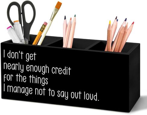 Therapist Office Decor Pen Holder for Desk, Counselor Gifts Pencil Organizer, Safe Space Sign Wooden Pen Holder Desk Accessories Decor for Home Counseling Mental Health Office in Saudi Arabia