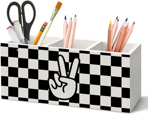Therapist Office Decor Pen Holder for Desk, Counselor Gifts Pencil Organizer, Safe Space Sign Wooden Pen Holder Desk Accessories Decor for Home Counseling Mental Health Office in Saudi Arabia