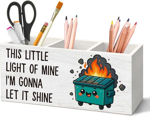 Therapist Office Decor Pen Holder for Desk, Counselor Gifts Pencil Organizer, Safe Space Sign Wooden Pen Holder Desk Accessories Decor for Home Counseling Mental Health Office in Saudi Arabia
