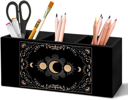 Therapist Office Decor Pen Holder for Desk, Counselor Gifts Pencil Organizer, Safe Space Sign Wooden Pen Holder Desk Accessories Decor for Home Counseling Mental Health Office in Saudi Arabia