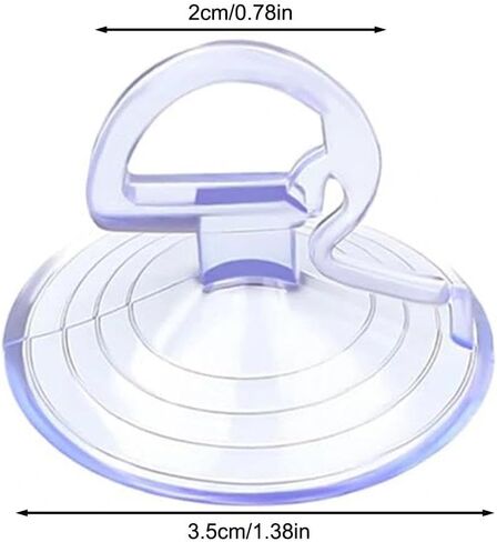 24 قطعة من كوب شفط الزجاج الأمامي للسيارة، كوب شفط PVC لنوافذ السيارة، مناسب للسيارات والمطابخ والحمامات والمكاتب (أسود) in Saudi Arabia
