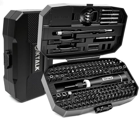 59Pcs Multi Bit Precision Screwdriver Set with 44 CRV Bits & 15 Accessories, Magnetic Small Electronics Repair Tool Kit with Ergonomic Handle & Storage Case/Repair Tool Bag in Saudi Arabia