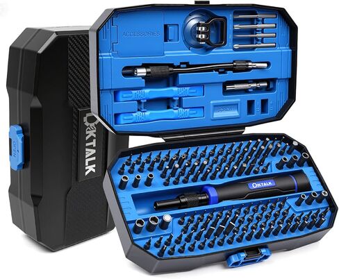 59Pcs Multi Bit Precision Screwdriver Set with 44 CRV Bits & 15 Accessories, Magnetic Small Electronics Repair Tool Kit with Ergonomic Handle & Storage Case/Repair Tool Bag in Saudi Arabia