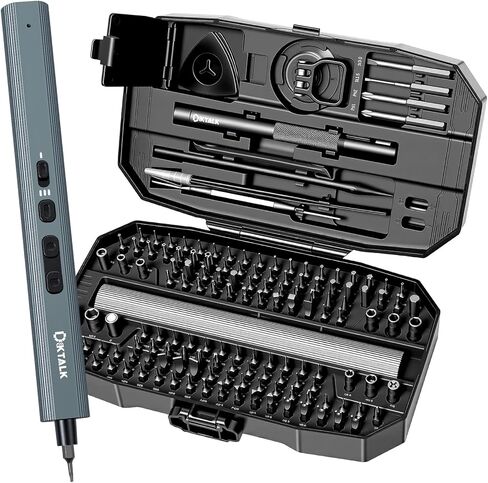 59Pcs Multi Bit Precision Screwdriver Set with 44 CRV Bits & 15 Accessories, Magnetic Small Electronics Repair Tool Kit with Ergonomic Handle & Storage Case/Repair Tool Bag in Saudi Arabia