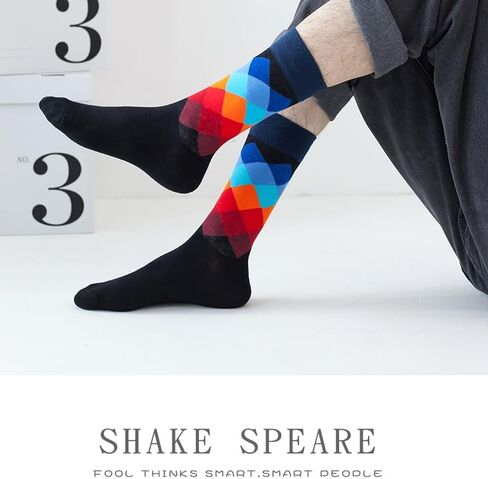 Coolwife غير تقليدي الجوارب الملونة الرياضة نمط اللباس القطن الجوارب عارضة متعة الجدة in Kuwait