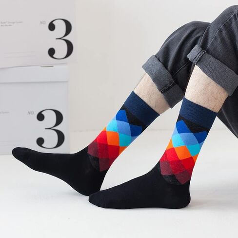 Coolwife غير تقليدي الجوارب الملونة الرياضة نمط اللباس القطن الجوارب عارضة متعة الجدة in Kuwait