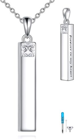 Daisy Urn Necklaces for Ashes Sterling Silver Teardrop Cremation Jewelry for Ashes Memory Jewelry for Women Men in Saudi Arabia