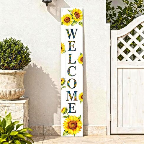 Halloween Porch Sign Decor,Hanging Wooden Ghost Door Sign,Halloween Porch Standing Welcome Signs,Vertical Plaques for Front Door,Farmhouse Outdoor Indoor Welcome Sign 47.2"H. in Saudi Arabia
