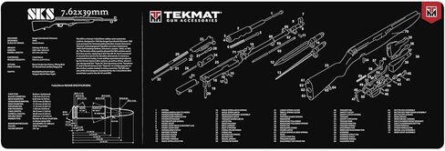 TekMat Original 12" x 36" Plain Gray - 1/8" Thick Oil Resistant Non-Slip Waterproof Scratchproof Washable Rifle Maintenance & Cleaning Mat in Saudi Arabia