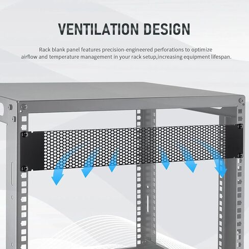 لوحة فارغة بفتحة تهوية 1U، حامل لوحة فارغة على حامل معدني لحاوية حامل الخادم مقاس 19 بوصة أو خزانة الشبكة، عبوتان in Kuwait