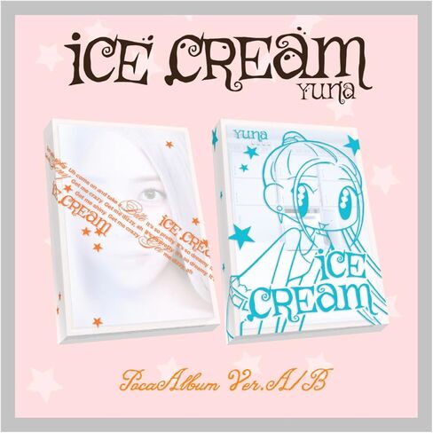 (Ice Cream Version) ITZY Yuna Ice Cream 1st Mini Album with Tracking in Saudi Arabia