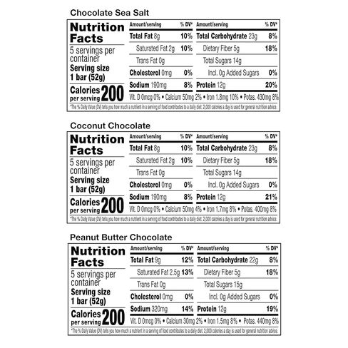 RXBAR Protein Bars, Protein Snack, Snack Bars, Chocolate Sea Salt, 22oz Box (12 Count) in Saudi Arabia