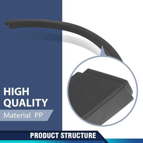 PIT66 Rear Right Fender Trim Molding Passenger Side Compatible with Ford Escape SEL/S/SE/Titanium 2013-2016 CJ5Z78290A60AA, FO1791116 Black PP in Saudi Arabia