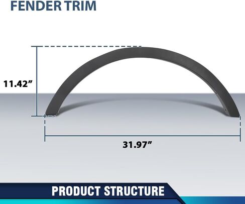 PIT66 Rear Right Fender Trim Molding Passenger Side Compatible with Ford Escape SEL/S/SE/Titanium 2013-2016 CJ5Z78290A60AA, FO1791116 Black PP in Saudi Arabia